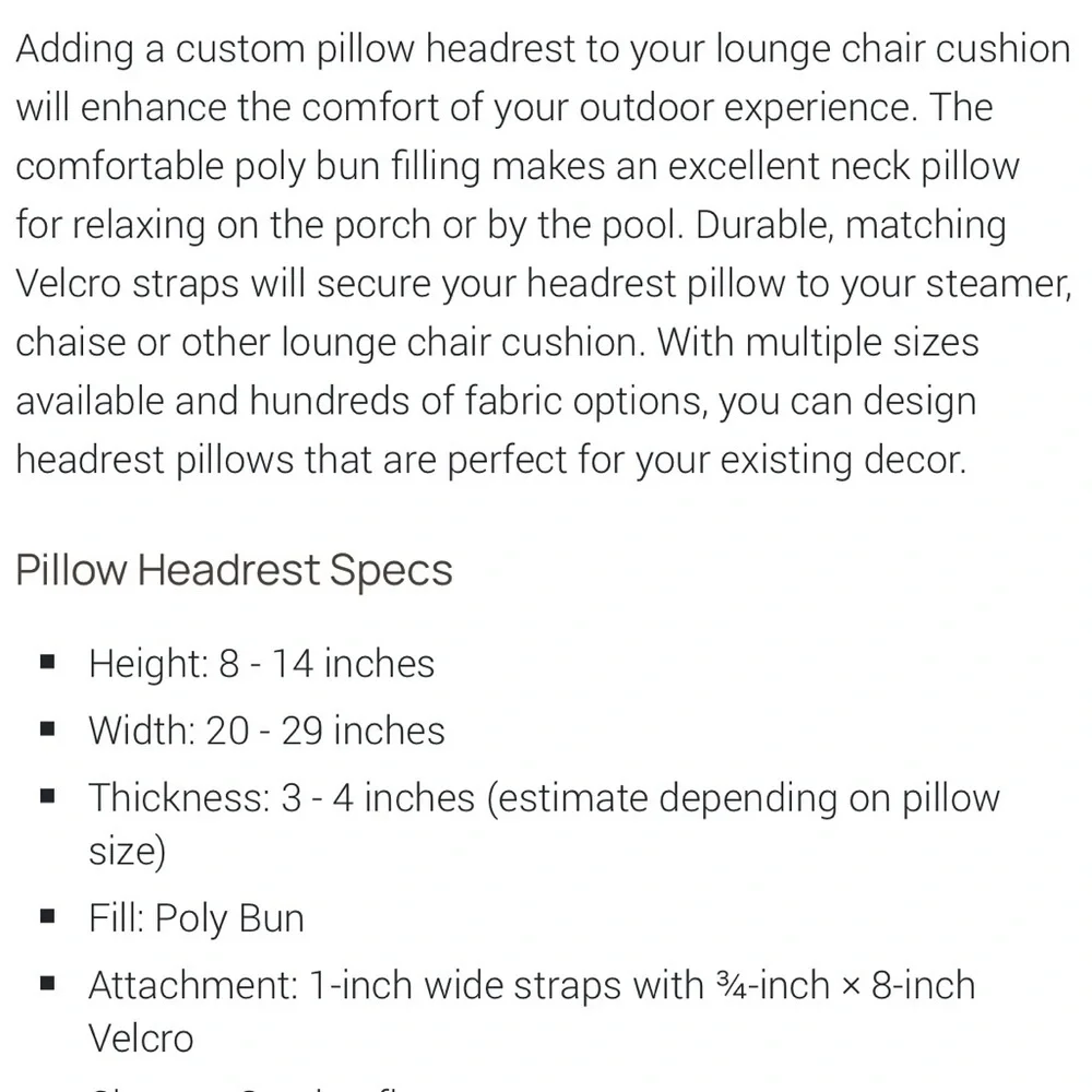 Cushion Source outdoor head/neck pillows - Sunbrella Violetta Baltic fabric (4)